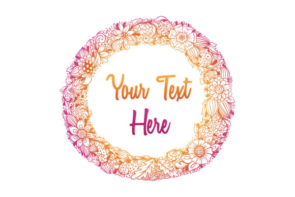 Colorful Circle Floral Frame: Integrating Vector Assets into Professional Design Workflows