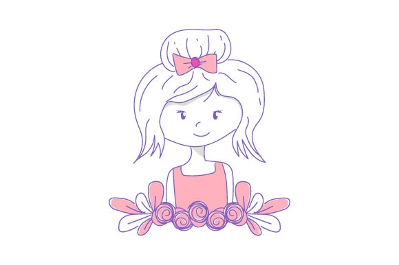 Designing with the Cute Girl Cartoon with Floral Wreath: A Comprehensive Asset Guide