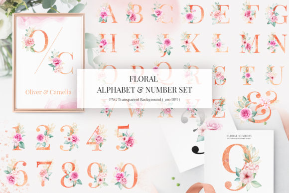 Elevating Design Projects with the Floral Alphabet Number Clipart Bundle