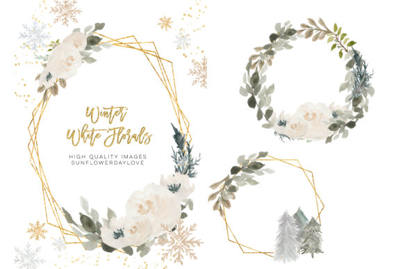 Evaluating Winter Floral Frames and Clipart for Seasonal Design Projects
