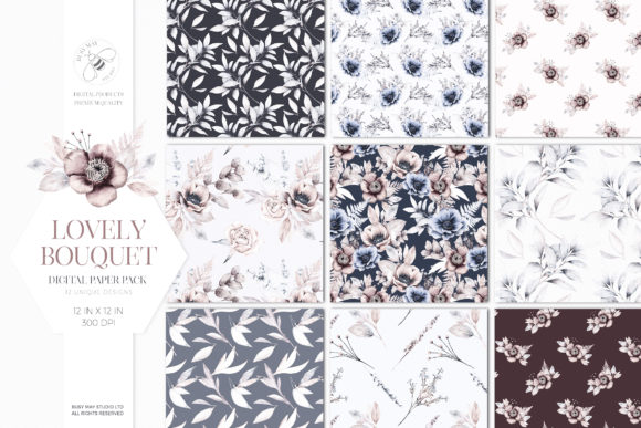 Lovely Bouquet Floral Pattern Collection