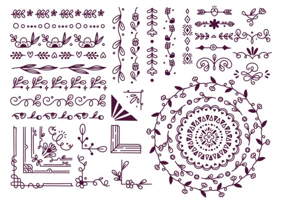 Set of Floral Hand Drawn Border: A Practical Guide to Selection and Usage